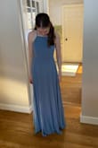 Great quality fabric that flows beautifully and is a pretty color too. The dress is comfortable and the adjustable straps on the back are a plus to ensure an even more custom fit. - Sarah M.