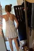 I live in Ohio so the weather isn't warm enough yet for me to wear this but after trying this dress on I cannot wait for warmer weather!  It's perfect!  I plan to pair it with a Jean jacket and sandals.  Can be dressed up or down.  The details on this dress make it one of a kind!  It's flattering for all shapes and sizes and isn't too short! - Jena S.