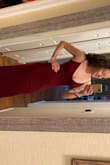 It fits like a glove and is a little long so make sure you have some heels. I love this dress!!! - Sarah B.