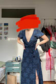 The material is light and flowers are gorgeous. I will say I don't know how i feel about the lifted pattern, but i think it works. Going to a beach wedding and this is light enough for the humidity! The only thing is that its a little low cut (which I don't mind) but given that some of the people I'm around are, ahem, conservative, I will be pinning it. Long enough that it reaches my ankles but doesn't drag along the floor even though I'm short, and it'll be elevated with the heels. - Charlotte H.