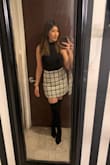 Love the over knee boot! Theyre a true black and stayed up the whole time. Im sure theyll stretch out within time for the too but theyre a good boot for a good price! - Josefina C.