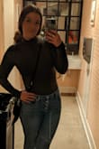 Staple piece of clothing. Fit so well. Great material, a little stretch but not to much. - Jacquelyn S.