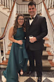 The dress was perfect & I received so many compliments throughout the night!! I do have a larger chest so the top was tight (so I ordered a large) & fit great. - Allie R.