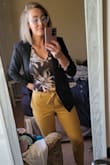 Loved this blazer, it is lightweight but is great for office wear in any season. Fitted in the right areas and fits true to size. Would buy again or in different colors if offered. - Cassie V.