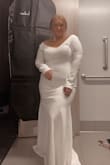 This dress exceeded my expectations! I was a bit nervous given that I am curvier than others who have purchased the dress, but I hugged everything nicely. I'm looking forward to wearing it for my elopement. - Tessa W.