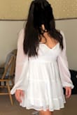 I love the dress & it's super cute, I'm pretty short so the sleeves are a bit long but I still like it. - Nicole C.