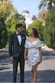 I bought a size med and it fit nice and snug. I got married in this dress it looked amazing, it's so cute and elegant at the same time! - Lizette C.