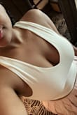 If you are reading this, get the top! The fabric is thick and held the girls pretty well without a bra. And the material was comfortable. Thank me later :) - Dainaly C.