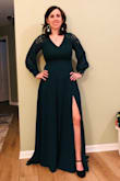 This was my first time shopping with Lulus and I was completely blown away by the quality and easy returns.  I ended up choosing this dress for a gala.  It fit amazing all over and in the chest (I was nervous because I couldn't try it on first and that would be where the issue would be).  The material was thick underneath and I felt more than comfortable with the quality I didn't even need to wear a slip.  The length is really long if you're on the short side but let's be real, that's the story of our lives.  The only thing I would change would be to have a petite line so four inches wouldn't have had to be taken off. - Sarah R.