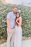 I bought this to wear for my engagement party. It looks great and I felt great wearing it. I got a lot of compliments too! The pants are nice and long for me since I'm pretty tall, and they split along the side. - Nicole M.
