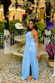 Beautiful dress but fabric is torn easily if rubbed against anything. - Sophia R.