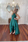 I wore this dress to an event and it was the first thing out of everyone's mouth! Everyone love loved this dress! Im hopeful the red will come back- I'd love to have another color! Perfect dress! - Christy M.