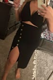 I love this dress it's sexy and fits just right the material is great. - Araceli G.