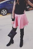 I was a little nervous because most teenagers don't wear thigh-high boots but I love them so much!!! I wore them to a dance and got so many compliments 100% recommend.
Love for my fashion instagram All_Things_Fa5hion - Evelyn R.