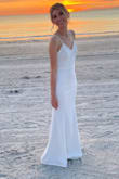I wore this dress to my friend's wedding. She asked her bridesmaids to wear white and she suggested I find a dress here. The quality of the dress was nice, the fit was good, it was just a tad too long but nothing a hem couldn't fix. I got so many compliments on the dress! - Aaliyah R.