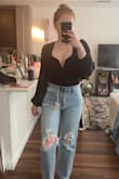 The top fits like a glove! With the fabric, they used it feels like you're wearing a sports bra. Although it shows a lot of cleavage, it doesn't feel like I will spill out. Instantly went online to see if it came in any other colors. Perfect dinner date top. - Erin W.