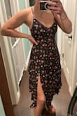 So pretty and light and flowy. Small fits my chest perfectly but I would not recommend drying in the dryer in case it shrinks. So medium would have probably been a good size as well. - Christine F.