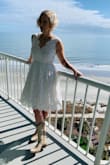 This dress is super pretty and of nice quality. Was perfect to Elope in. :) - Meaghan I.