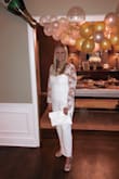 This jumpsuit is perfect! I wore it for my couples wedding shower and got SO many compliments. True to size and so flattering. BUY THIS!!! - Morgan R.
