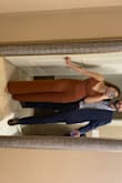 I am OBSESSED with this jumpsuit! It fits beautifully and the color is amazing. I got so many compliments the night I wore it. It was super long even with heels so just plan ahead so you can get it hemmed. BUY IT - Sam A.
