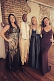 Love love love- def have to wear something underneath to smooth as it shows every curve- wore to a wedding in winter weather and dress kept me warm - Chelsea T.