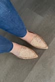 They're only a little bit bigger than I was expecting but if you have wide feet like me, they're perfect! They're literally so cute! Thinking about buying new colors! - Noelle G.