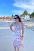 Love how feminine this dress is!!! So glad I ordered a size up from my usual to a medium. The fit is just right. Very happy with this purchase. - Kendra T.