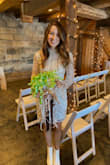 This dress was absolutely perfect for my rehearsal dinner in January! Fits true to size and the beading and sequins are gorgeous. I received so many compliments! - Maria H.