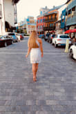 Loves this dress for my graduation. Fits great and is flattering. Loved the high neck with the open back. - Tiffany W.