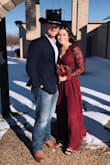 I really loved the dress, worked great for a bridesmaid dress in the winter! The only thing is that it is a little long, even for me and I am relatively tall. You definitely have to be wearing heels with this or get it altered a little! It also was a little loose on me, but I always am stuck between a small and a medium. Overall, a beautiful dress!! - Rachel B.