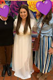 My only issue with this dress was the length. I had to hold it up when walking, but should have had it hemmed. It was slimming and comfortable, perfect for my bridal fiesta! Would recommend!! - Ariel C.