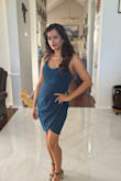 The fabric is good, looks very sophisticated. Fits well and the color is beautiful - Aparna A.