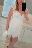 Fits great, has good material, and looks cute! It does take some effort to get the wrinkles out. - Heather W.