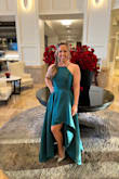 This dress was great, fit, feel (very comfortable), look, color, everything. I've ordered a lot from lulus and usually have to get a medium because many of the items feel tight although I'm a size small and 4 in other brands. The small was great. No bra needed and you can wear any underwear you want no thong required lol! It's lined and falls nicely. Would recommend ironing then steaming since the fabric is a nice weight to get it smooth. - Jennifer B.