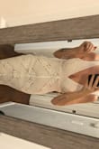Cannot wait to wear it for my beach wedding! Very stretchy & form-fitting. The top is a little big but if I add pads it'll work perfectly. Be careful if you're taller as it was a little short in the front for me but perfect cause I'll be barefoot on the beach. If you're thinking about purchasing, do it! - Grace P.