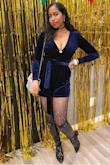 I wore this gorgeous romper to an art show and I received many compliments. It was the perfect item to wear on a cold day as well! The romper is very low-cut but I didn't have a problem with that, though I added a pin to embellish it! I highly recommend. - Kendra T.