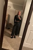 I'm loving these cropped tops that can be worn with high-waisted pants. Shows just enough mid to keep the look tasteful and fun. The stretch in the fabric allows for movement through the fit is snug. - Zanoni Q.