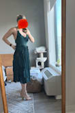 Great dress! However, it has some small threads everywhere and also it arrived pretty wrinkled. I will need to take it to a dry clean or steam place. Ironing skirts like that at home would be very hard.
I am a size small and it fits like a glove. Not sure why people say it runs small. I never wear any size other than small. - Olesya P.