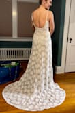 I ordered a couple of dresses. They were all lovely, but I really loved the simplicity of this one. The lace pattern is beautiful and it has just enough stretch to be comfortable. I am going to add a sparkly belt to complete the look but I think it's a lovely combination of classic and boho! - Corrin R.
