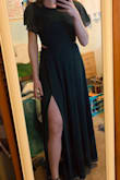 I ordered a size small and it fit perfectly, I was worried about the length being that I'm tall but it was also perfect. The dress is good quality material as well. - Ashley M.