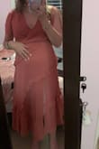 I'm so happy with this! I got this dress for my partners siblings wedding! It is exactly what I wanted but the slit was quite high for my liking. I took it to a tailor and got the top layer hemmed. - Shelby W.