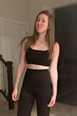 I couldn't stop looking in the mirror. I love this 2 piece set. In my fav color never hurts either! It is meant for smaller chests for sure but there is a good stretch to the pants for my hips. Very happy with this purchase. - Chloe F.