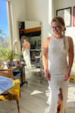 This dress is really amazing and looks like a much more expensive dress than it is. I had a talented dressmaker help make a few adjustments; adding padded bra cups and tacking the lining to the lace as well as adding a bustle clip. Perfect for my body type and our small destination-style wedding!! It travels well and doesn't wrinkle. Love it and am so happy I didn't spend a fortune! - Bridget E.
