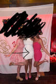 So the dress is actually hot pink, even though the pictures give it a red tint. The dress is super stretchy so you probably can size down if needed. I have a very small bust, so it wasn't that flattering in that area, but overall hugged all the right places and looked super cute. Needs petals or stickys to wear with. - MacKenzie U.