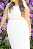 Loved this! Wore for my engagement shoot! Love that it's 2piece so I can wear the top and bottom again separate. - Melissa C.