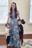 I got this dress for a floral-themed tea party. It was perfect! Loved how it fit but however, it was a bit longer seeing as I'm only 5'0. Even with heels, I had to pin it up. The slit gave it a sexy look. Loved it and would recommend it. - Stephanie K.