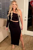 Loved this outfit for a night out in Vegas! Thin and stretchy, so it was light weight for all the walking. - Amanda A.