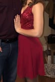 I bought this dress to wear out on Valentine's Day and I loved it. I think I technically sized down one size and it fit perfectly. The dress was comfortable, flattering, good quality, and made me feel like a princess. - Jordan D.