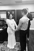 I absolutely love this dress for my court wedding, it fit me perfectly and I got so many compliments I just love it. - Daniela C.