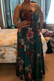 I love this dress. True to size. I wear large dresses, they never disappoint me, fabric is good. - Donna W.